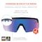 Ergodyne AEGIR-MI, Safety Glasses, Blue Mirror Lens, Matte Black Frame, Half-Frame AEGIR-MI - alternate 6